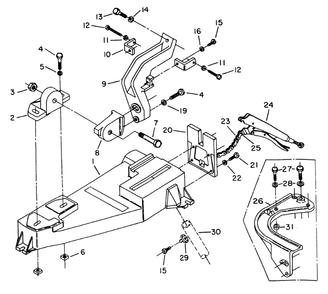 Fig-0 Diagram and Parts List for 5032 Type-1 Porter Cable Tool Stand & Cart